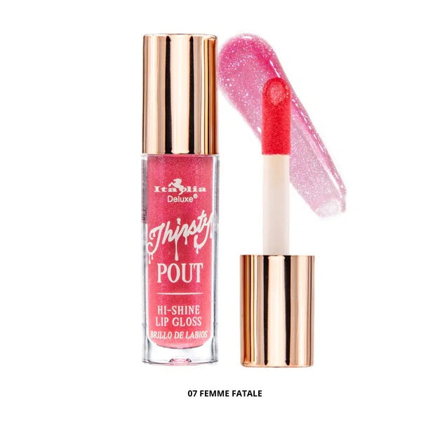 Italia Deluxe Thirsty Pout Hi-Shine Lip Gloss