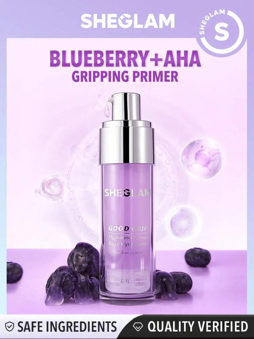 Prebase hidratante Good Grip de arándanos y AHA SHEGLAM