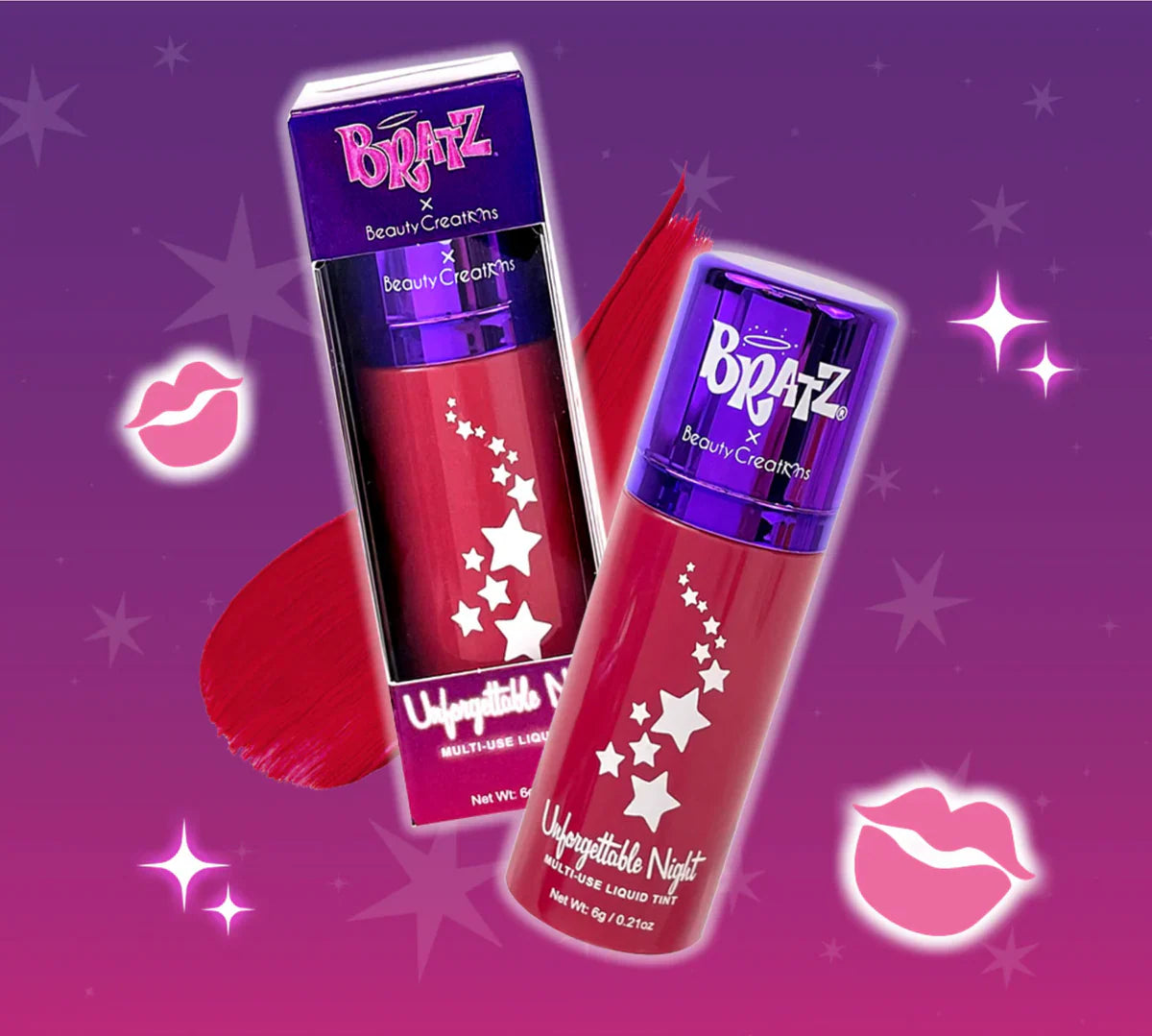 BRATZ X BEAUTY CREATIONS UNFORGETTABLE NIGHT TINTA MULTIUSO