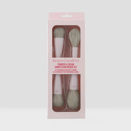 Beauty Creations Powder & cream complexion brush set